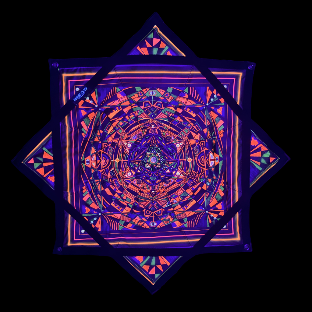 Circle Hong Kong Mandala Double-side UV reaction dapo flowstar