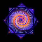 Glowing Classic Swirl UV Reactive Dapo Flowstar