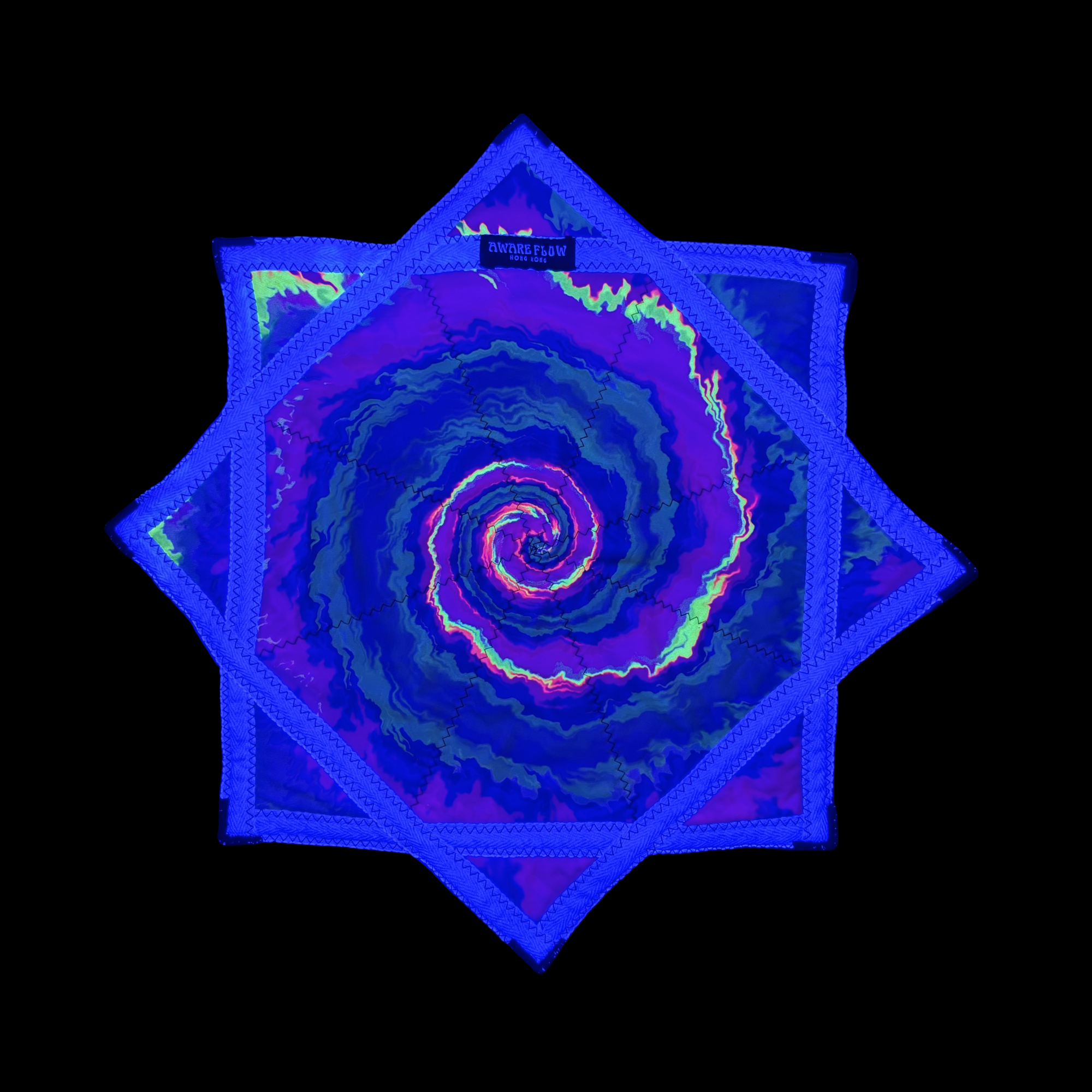 Star Spiral Dream - Blue & Pink UV Dapo Flowstar