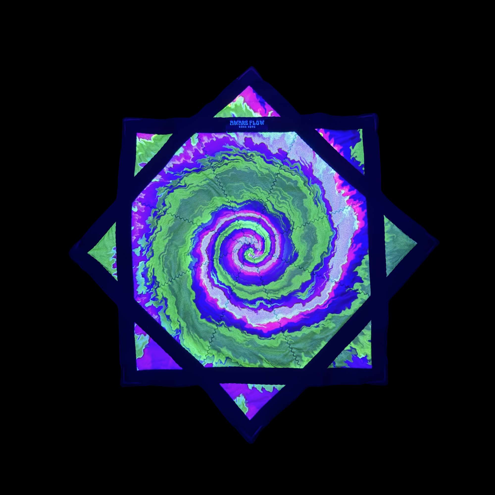 Star Spiral Dream - Green & Orange UV Dapo Flowstar