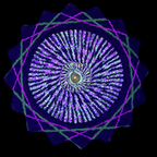 Neon Vortex Double-Sided UV Reactive Flowstar Dapo