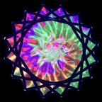 Rainbow Tie-Dye Flash Swirl Dapo Flowstar