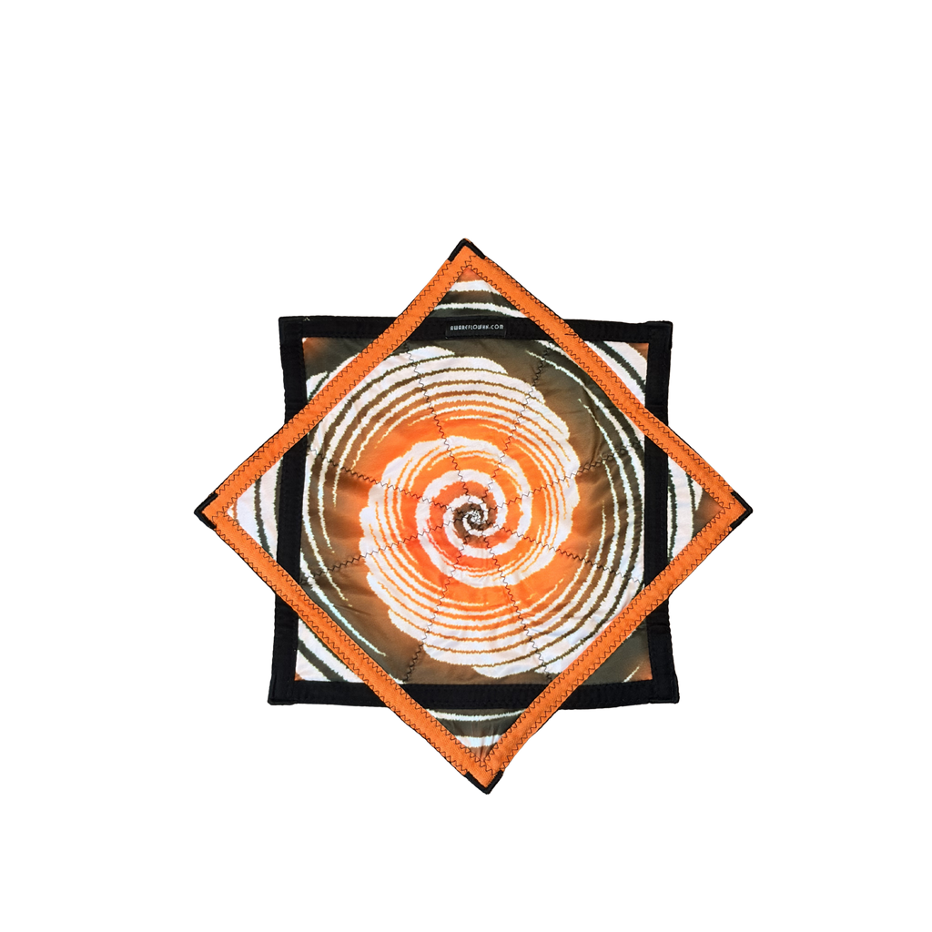 Star Spiral Dream - Green & Orange UV Dapo Flowstar