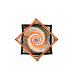 Star Spiral Dream - Green & Orange UV Dapo Flowstar