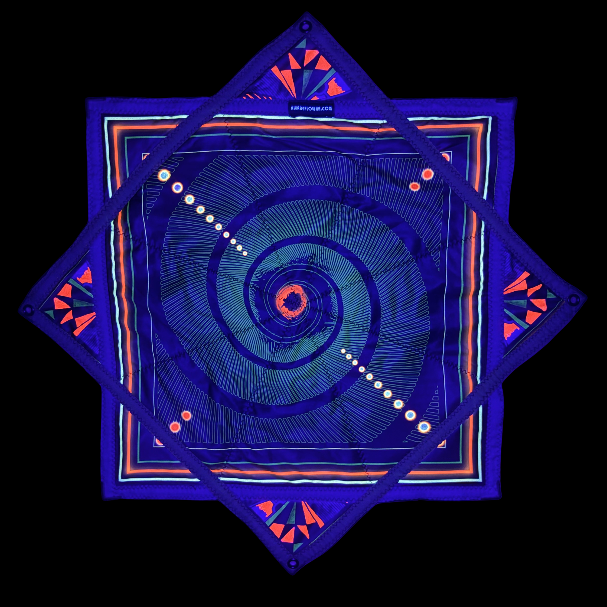 Circle Hong Kong Mandala Double-side UV reaction dapo flowstar