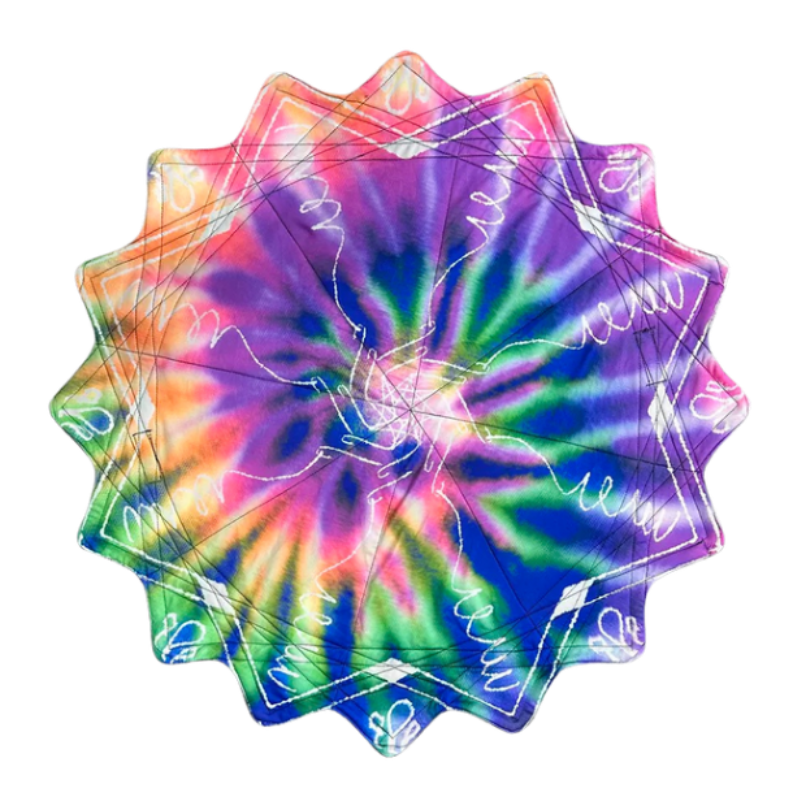 Rainbow Tie-Dye Flash Swirl Dapo Flowstar