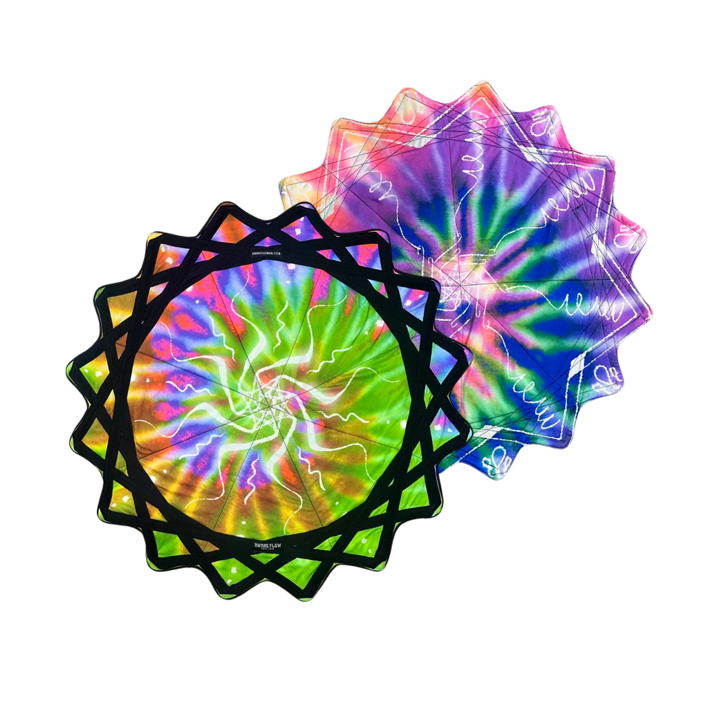 Rainbow Tie-Dye Flash Swirl Dapo Flowstar