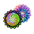 Rainbow Tie-Dye Flash Swirl Dapo Flowstar