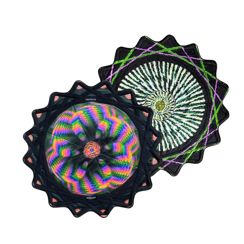 Neon Vortex Double-Sided UV Reactive Flowstar Dapo