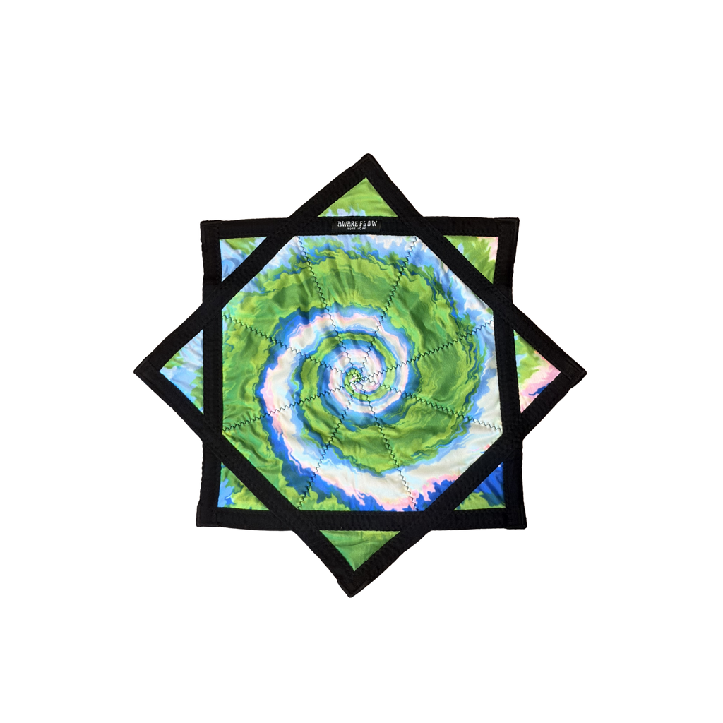 Star Spiral Dream - Green & Orange UV Dapo Flowstar
