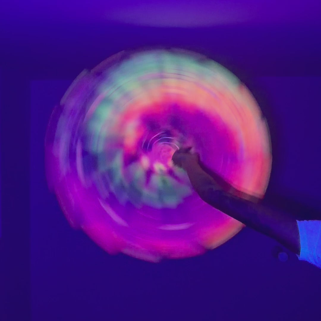 Rainbow Tie-Dye Flash Swirl Dapo Flowstar