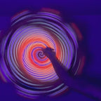 Glowing Classic Swirl UV Reactive Dapo Flowstar