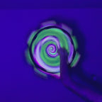 Star Spiral Dream - Green & Orange UV Dapo Flowstar