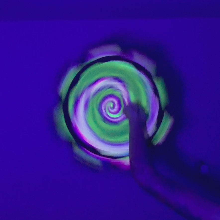 Star Spiral Dream - Green & Orange UV Dapo Flowstar