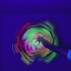 Rainbow Tie-Dye Flash Swirl Dapo Flowstar